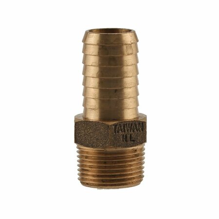 AMERICAN IMAGINATIONS 0.75 in. x 0.75 in. Round Bronze Male Adapter AI-38627